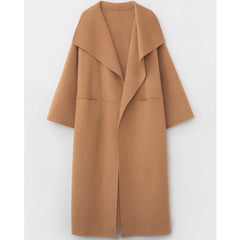 Lapel Coat Same Style Minimalist Double-sided Wool Cashmere