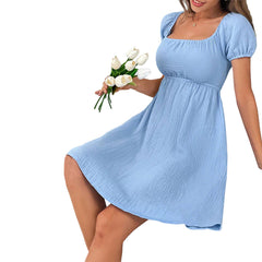 Elegant Backless Square Meters Dress Women
