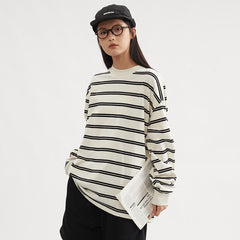 Long Sleeve Early Autumn All-matching Pullover Loose Couple